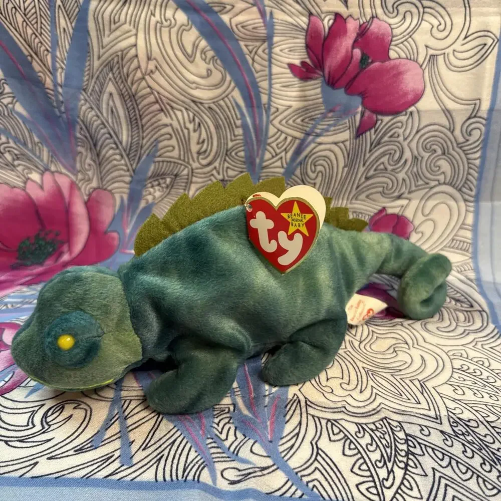 Ty Beanie Baby‎ Collection 1997 6th Generation Iggy Seen With Hang Tag